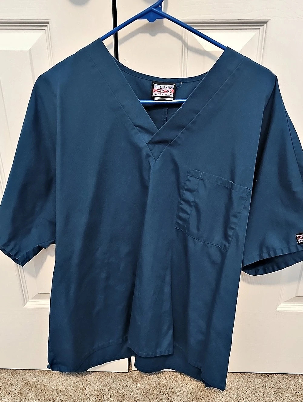 Cherokee Workwear scrub top Blue Scrub Top